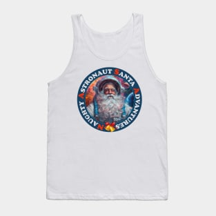 Astronaut Santa Funny Christmas Tank Top